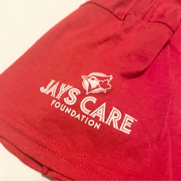 Blue Jays Red Tshirt Youth Small Jays Care Foundation Shirt - Picture 6 of 15